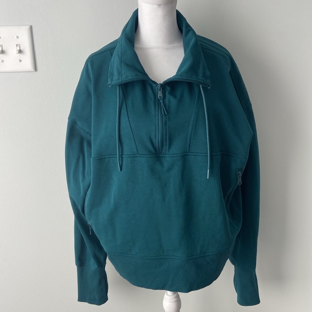 Old Navy Teal Quarter Zip Pullover Size 2X